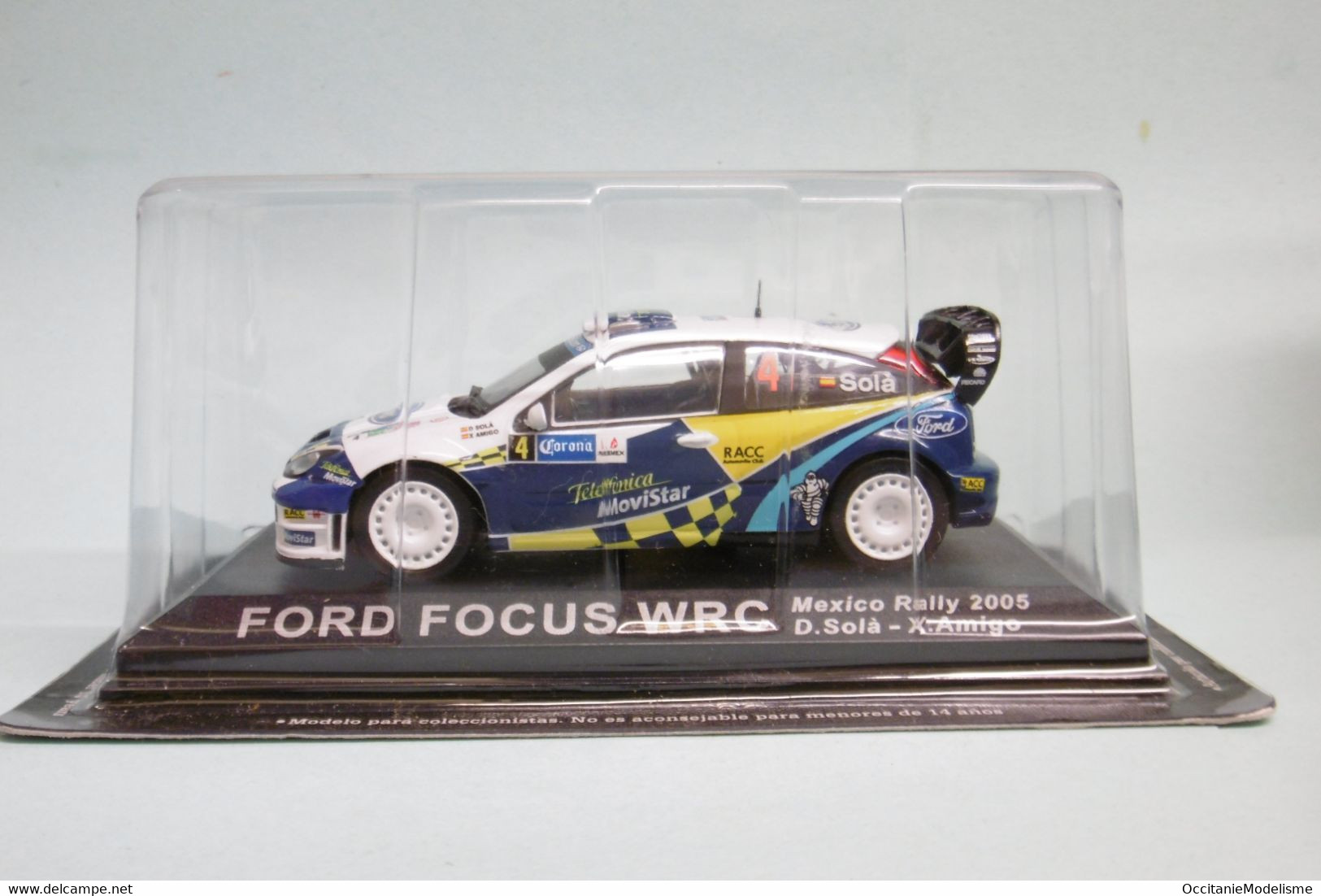 Altaya / Ixo - FORD FOCUS WRC Mexico Rally 2005 D. Sola - X. Amigo Neuf 1/43 - Rally