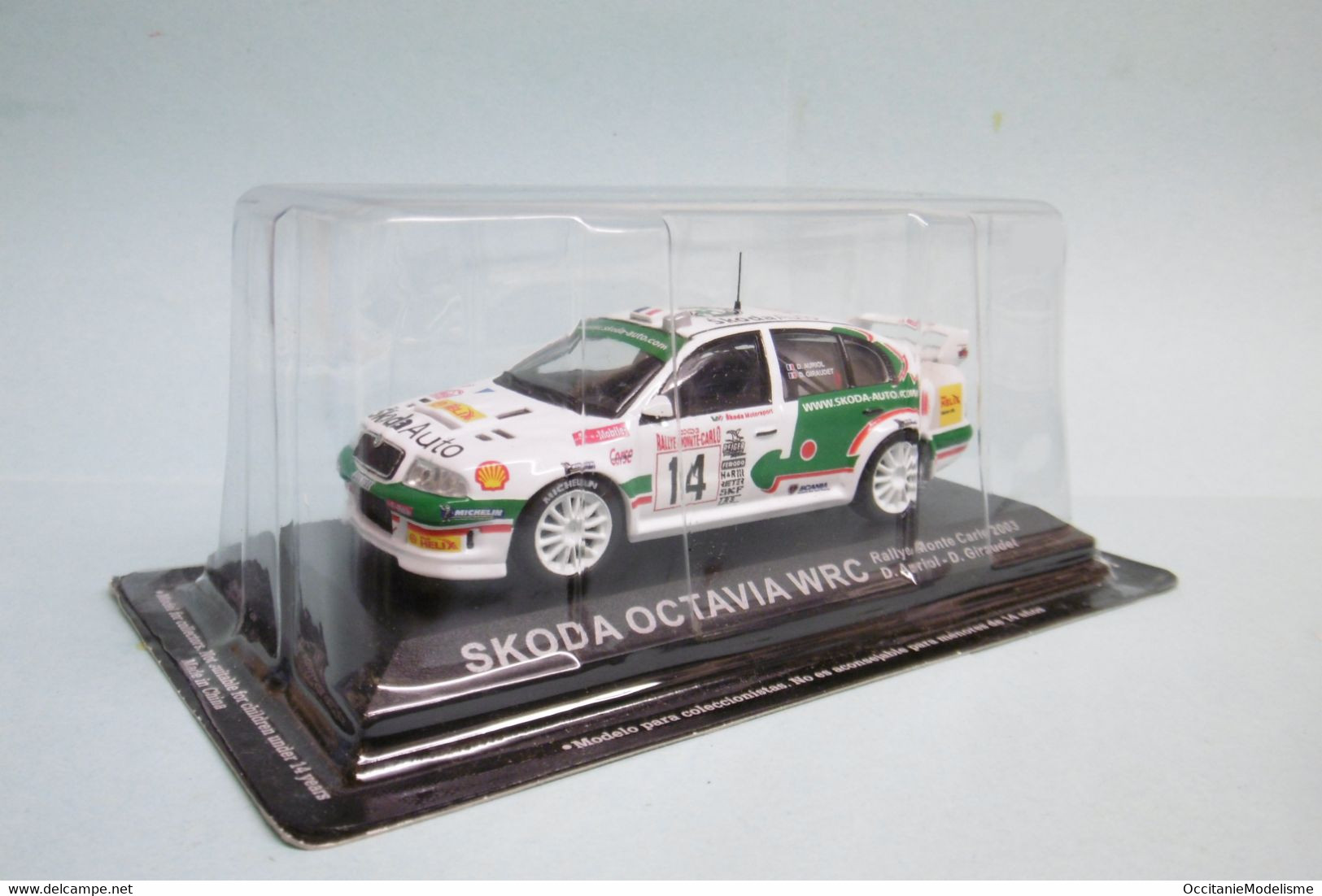 Altaya / Ixo - SKODA OCTAVIA WRC Rallye De Montecarlo 2003 D. Auriol - D. Giraudet Neuf 1/43 - Rallye