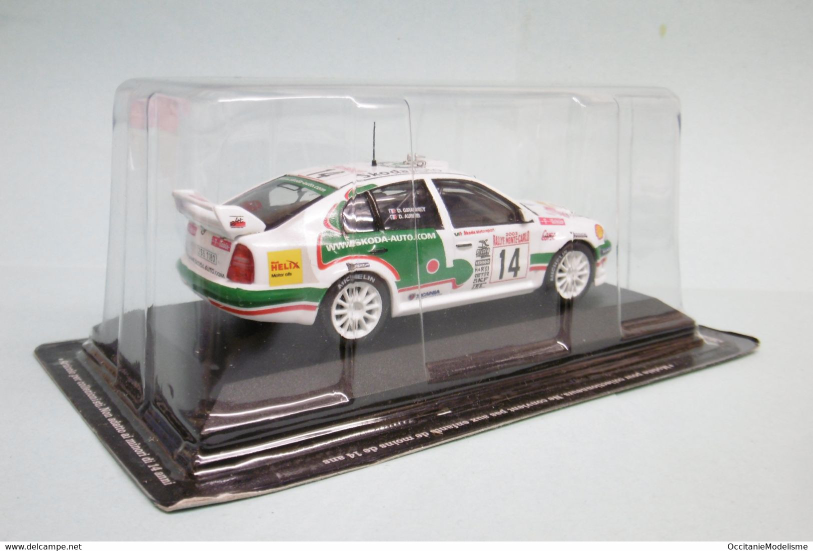 Altaya / Ixo - SKODA OCTAVIA WRC Rallye De Montecarlo 2003 D. Auriol - D. Giraudet Neuf 1/43 - Rally