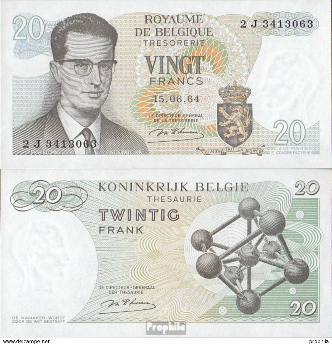 Belgien Pick-Nr: 138, Signatur 18 Gebraucht (III) 1964 20 Francs - Sonstige & Ohne Zuordnung