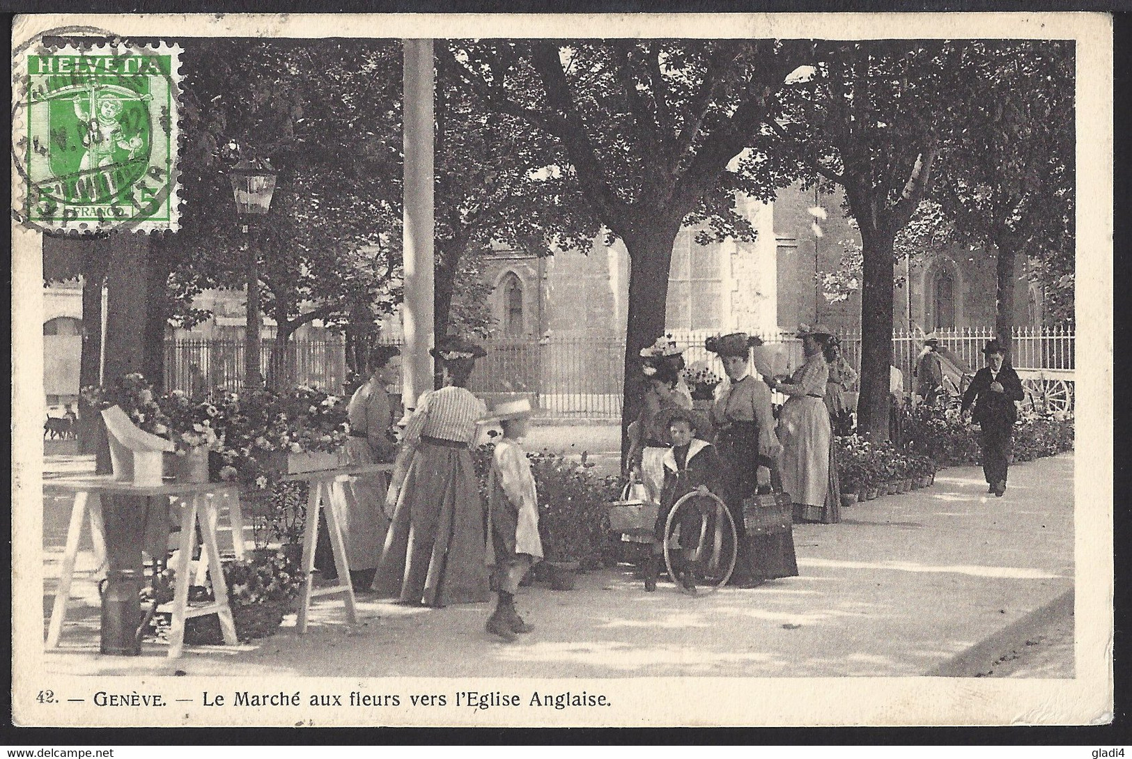 Genève - Le Marché Aux Fleures - Blumenmarkt - 1908 - Genève