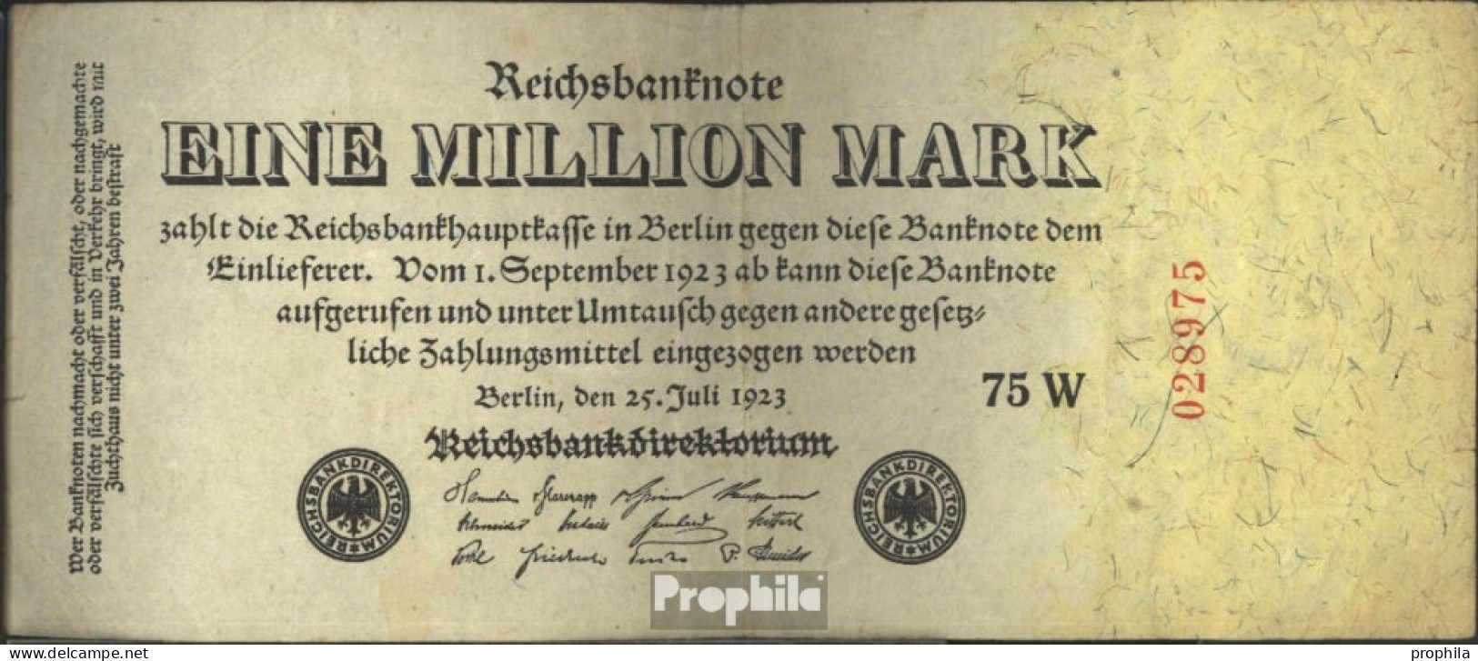 Deutsches Reich Rosenbg: 92c, Privatfirmendruck, KN Nach Außen Gebraucht (III) 1923 1 Mio. Mark - 1 Miljoen Mark