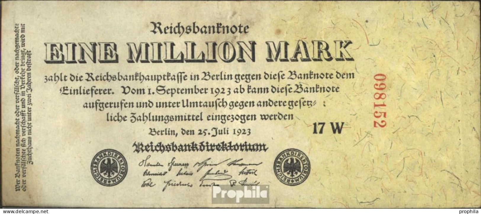 Deutsches Reich Pick-Nr: 92b, Privatfirmendruck, KN Nach Innen Gebraucht (III) 1923 1 Millionen Mark - 1 Mio. Mark