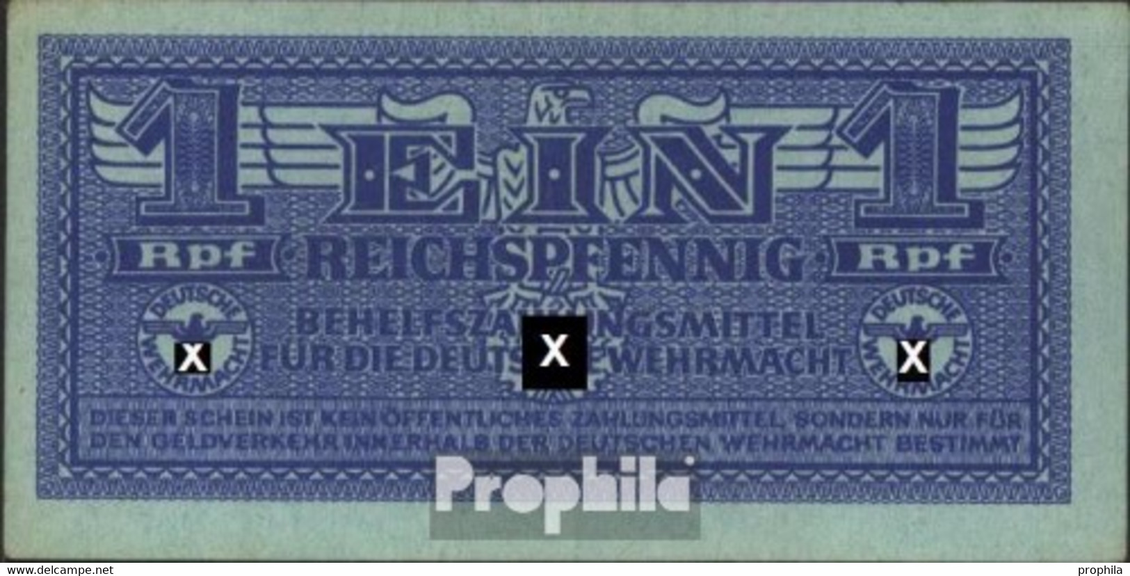 Deutsches Reich Rosenbg: 501a Gebraucht (III) 1942 1 Reichspfennig Wehrmacht - Other & Unclassified