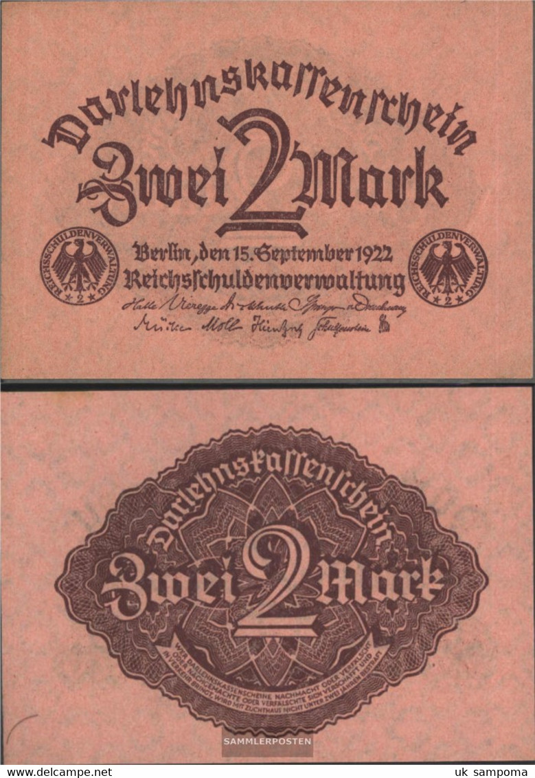 German Empire Rosenbg: 74 Used (III) 1922 2 Mark - 2 Mark