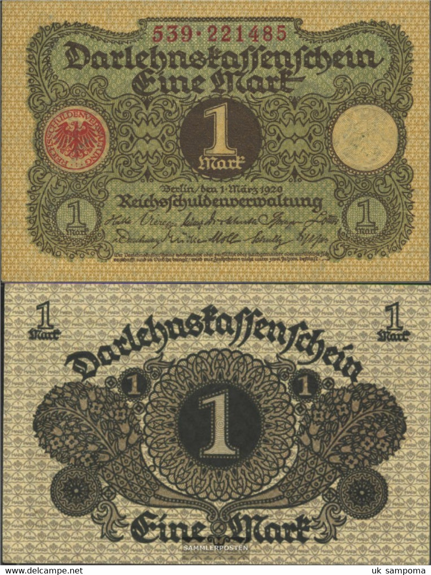 German Empire Rosenbg: 64 Used (III) 1920 1 Mark - 1 Mark