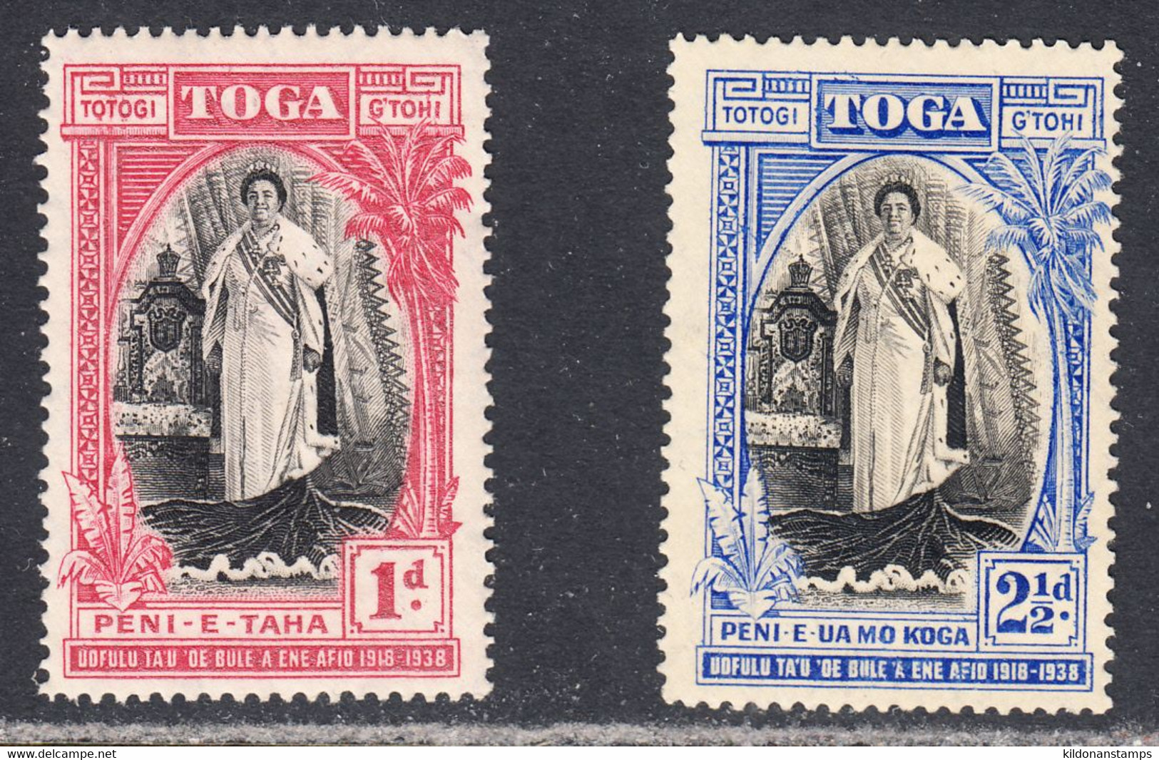 Tonga 1938 Mint No Hinge/mounted, Sc# ,SG 71,73 - Tonga (...-1970)