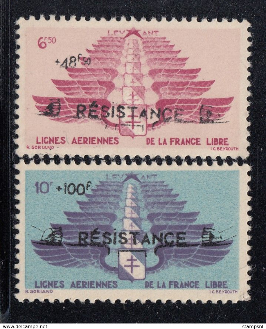 Levant - 1943 - 6f50+48f50,10f+100f Resistance - MNH - Neufs