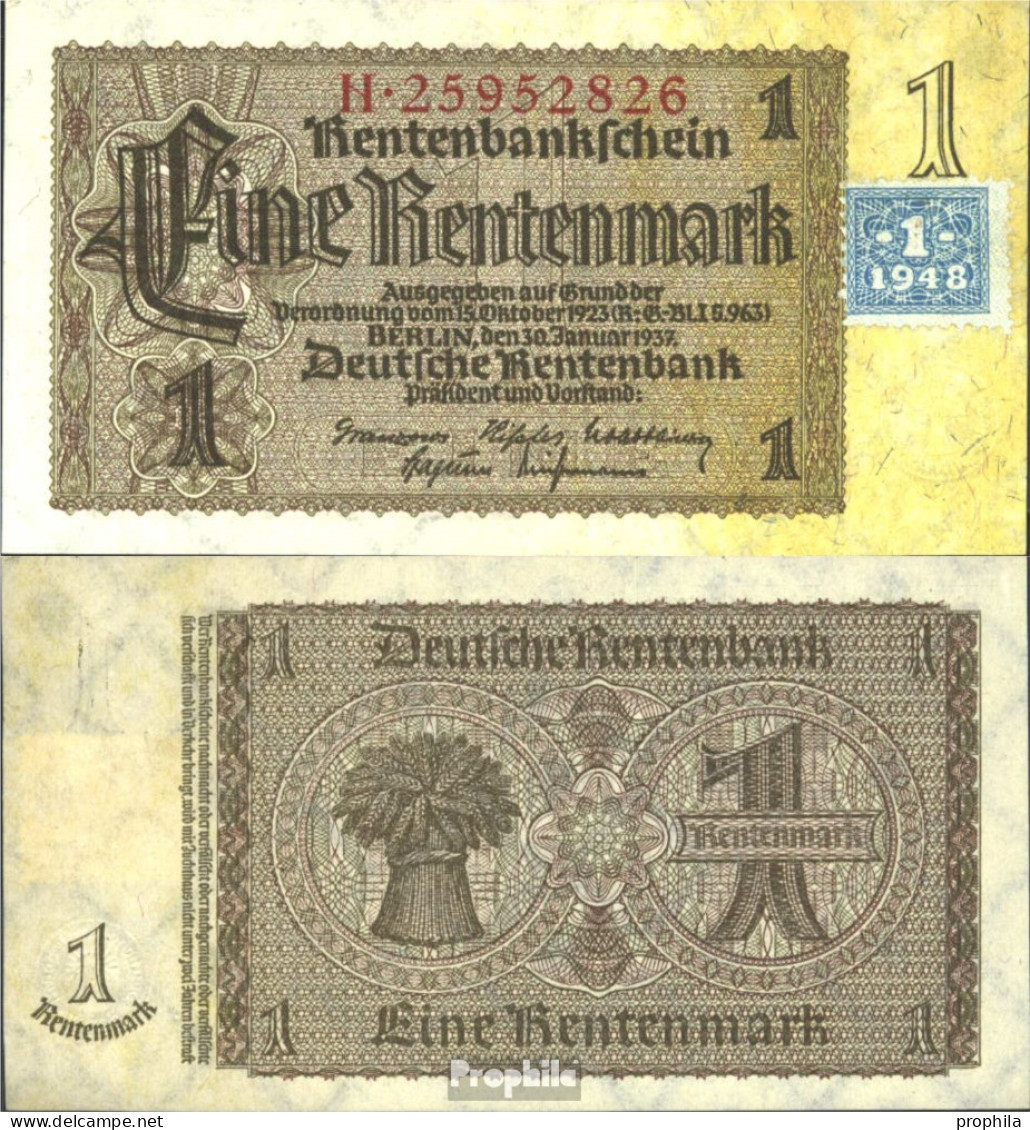 DDR Rosenbg: 330b, Kupon Auf Nr. 166b Gebraucht (III) 1948 1 DM Auf 1 RM - Autres & Non Classés