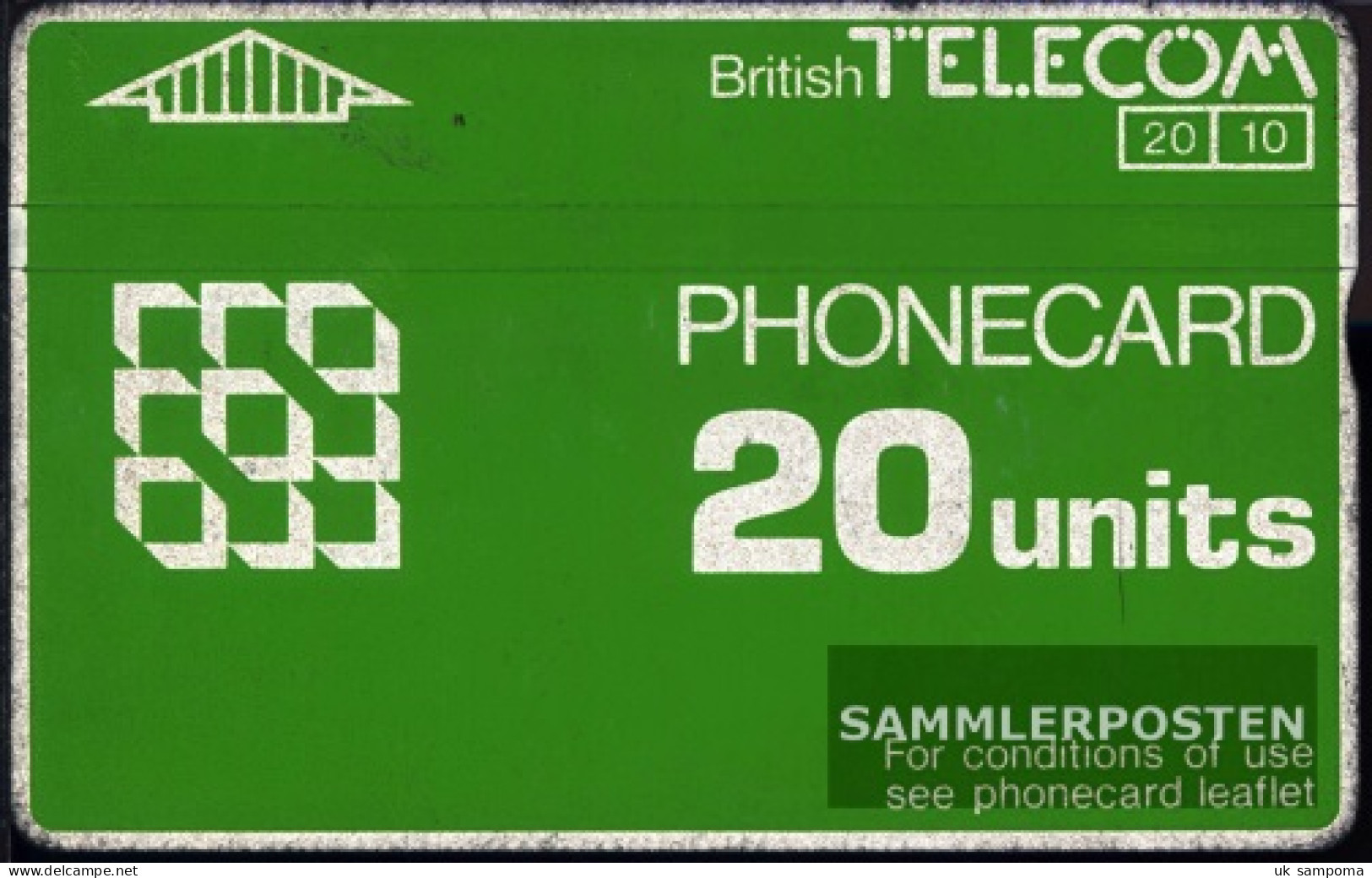 United Kingdom 210 20 Units, D 13 Used 1987 Phonecard - Andere & Zonder Classificatie