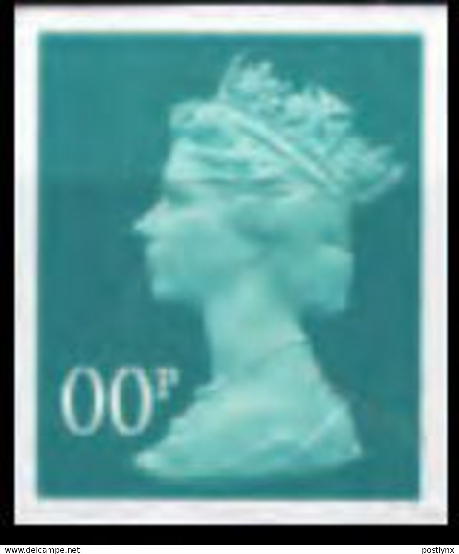 GREAT BRITAIN 2002 Machin Denom. OO (20p) Bluish-greenish TRIAL - Probe- Und Nachdrucke