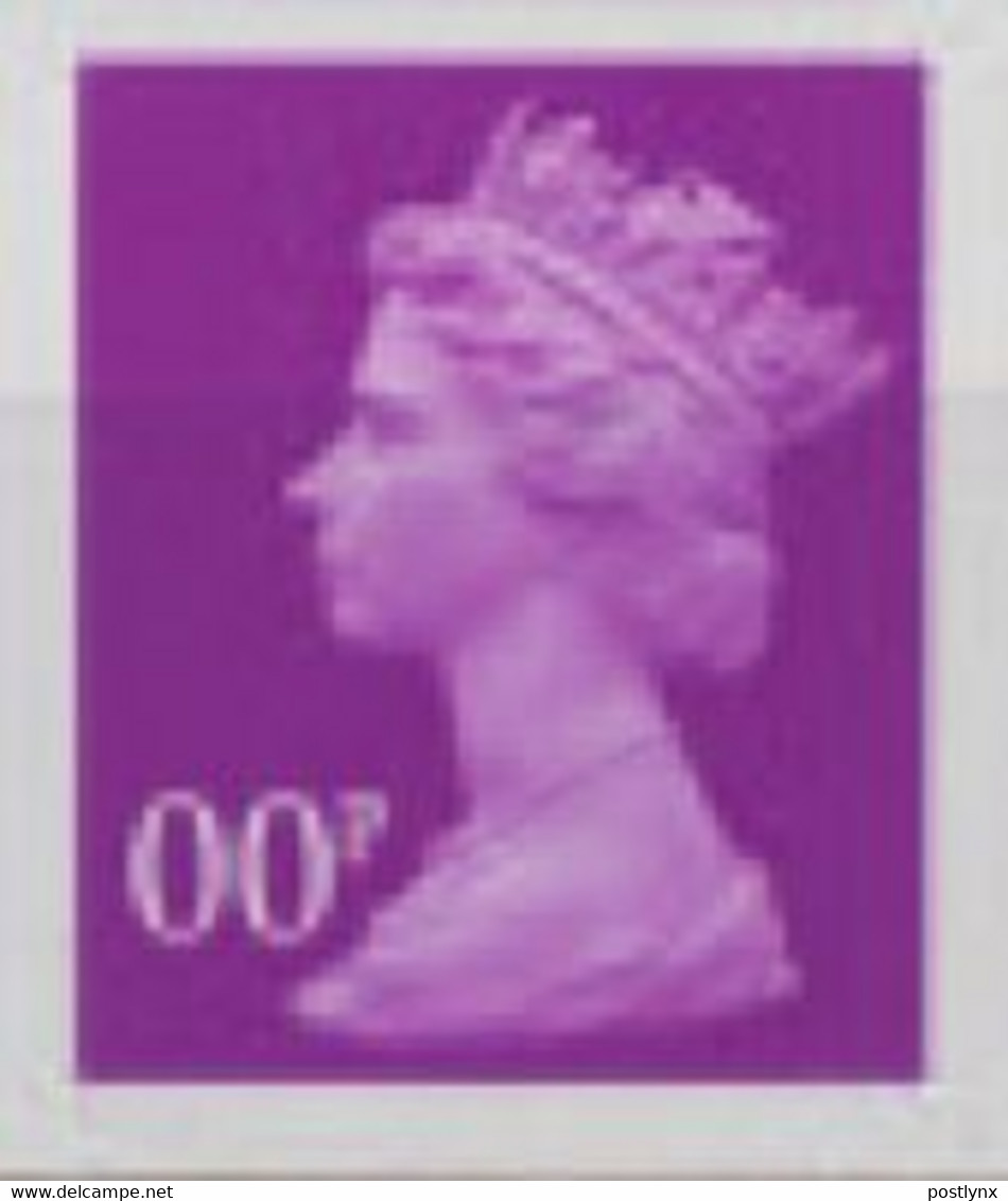 GREAT BRITAIN 2002 Machin Denomination OO (20p) Purple Haze TRIAL - Probe- Und Nachdrucke