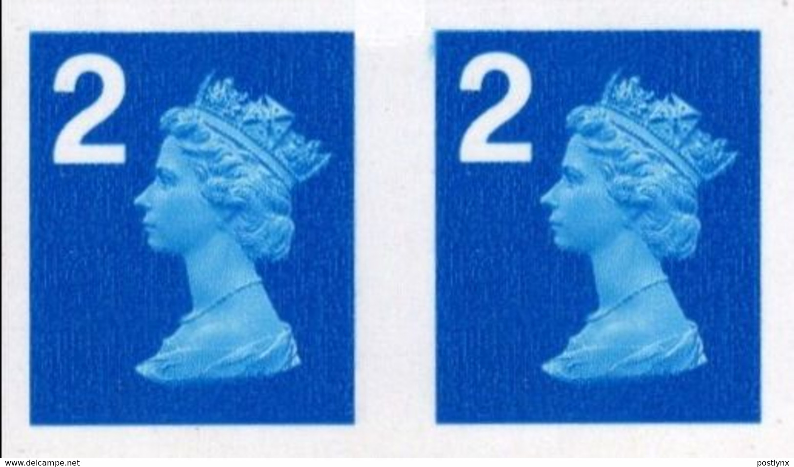 GREAT BRITAIN 2006 Machine 2(ND) IMPERF.PAIR TRIAL - Prove & Ristampe