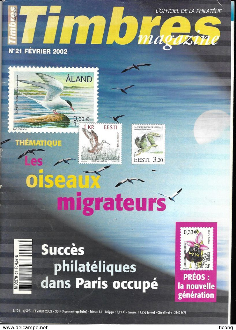 TIMBRES MAGAZINE - VIGNETTES ESPERANTO, PREOBLITERES, OISEAUX MIGRATEURS, PRIX NOBEL, LE VAUCLUSE, GENDARME, GENDARMETTE - Français (àpd. 1941)