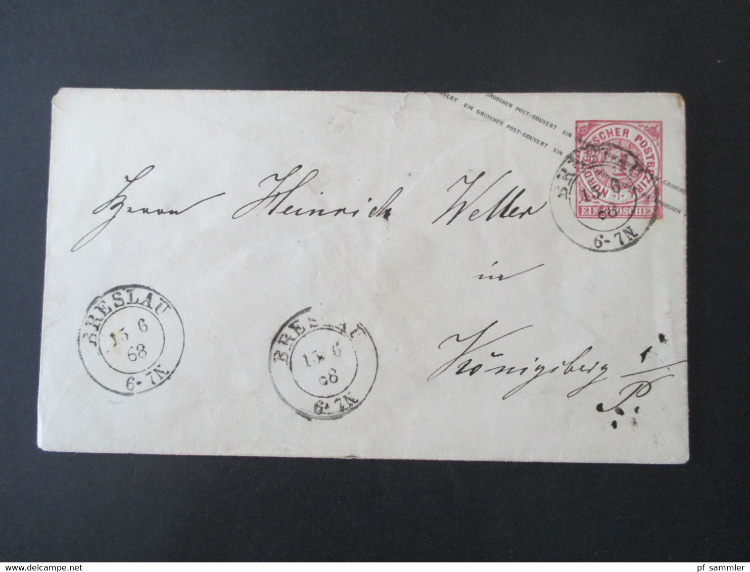 NDP 1868 / 71 21 Belege / GA Umschläge + 1 VS einige Ostpreussen Stempel Posen teilweise signatur Flemming