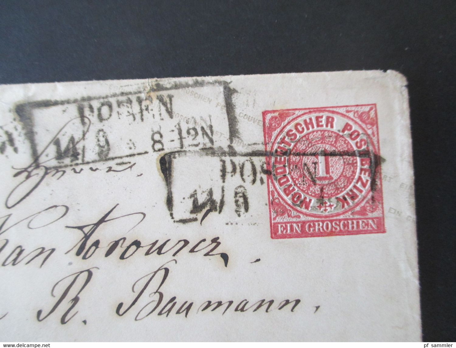 NDP 1868 / 71 21 Belege / GA Umschläge + 1 VS einige Ostpreussen Stempel Posen teilweise signatur Flemming