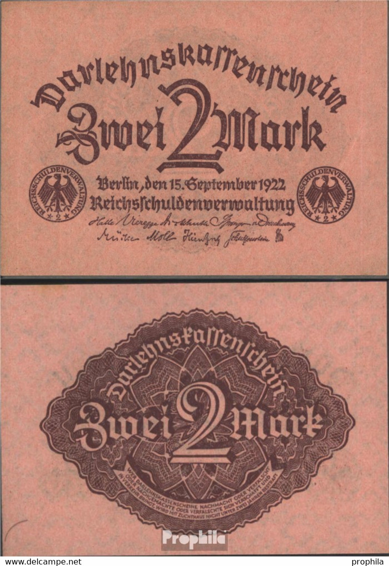 Deutsches Reich Rosenbg: 74 Gebraucht (III) 1922 2 Mark - 2 Mark
