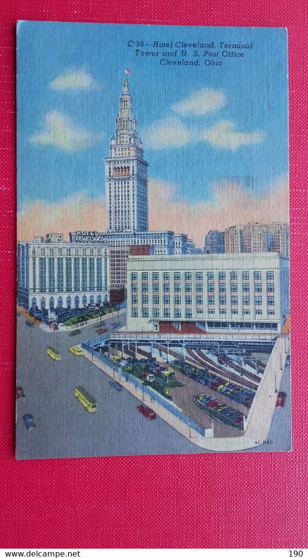 Hotel Cleveland.Terminal Tower Und U.S.Post Office.Sent To Turjak(Jugoslavija/Slovenija) - Cleveland