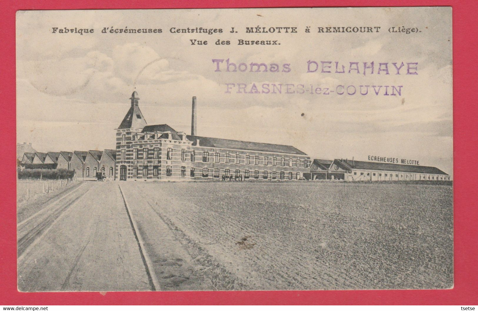 Remicourt - Fabrique D'écrémeuses Centrifuges J. Melotte -Vue Des Bureaux-190? ( Voir Verso ) - Remicourt