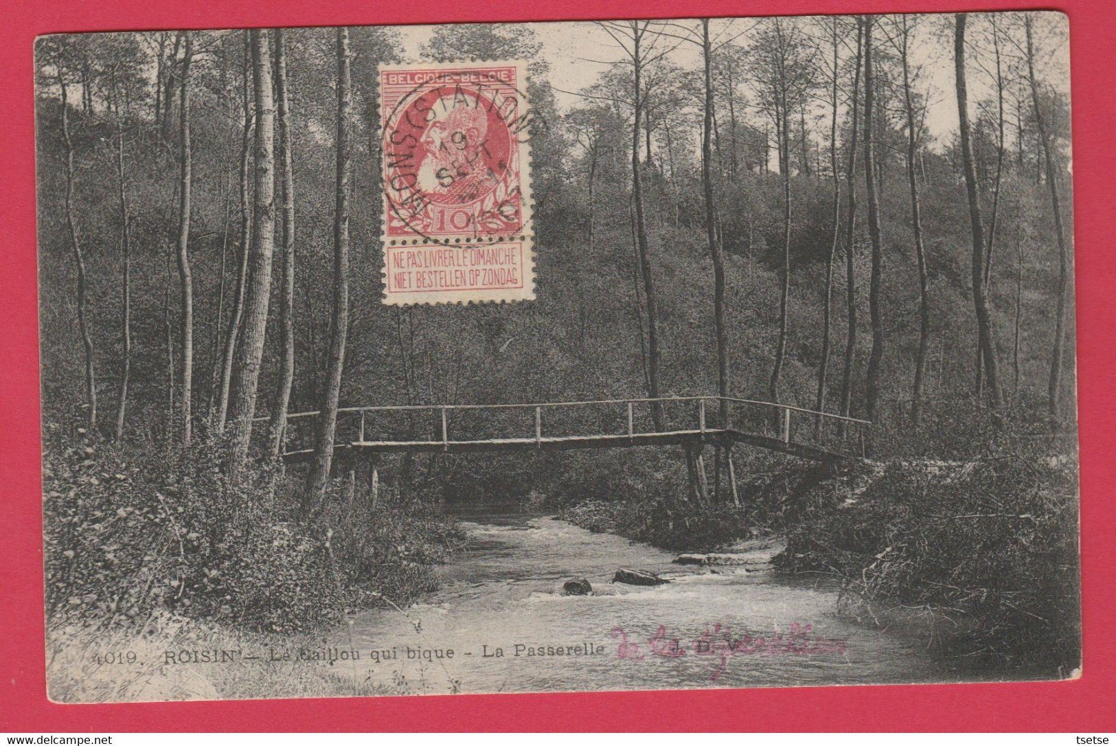 Roisin - Le Caillou Qui Bique - La Passerelle - 1907 ( Voir Verso ) - Honnelles