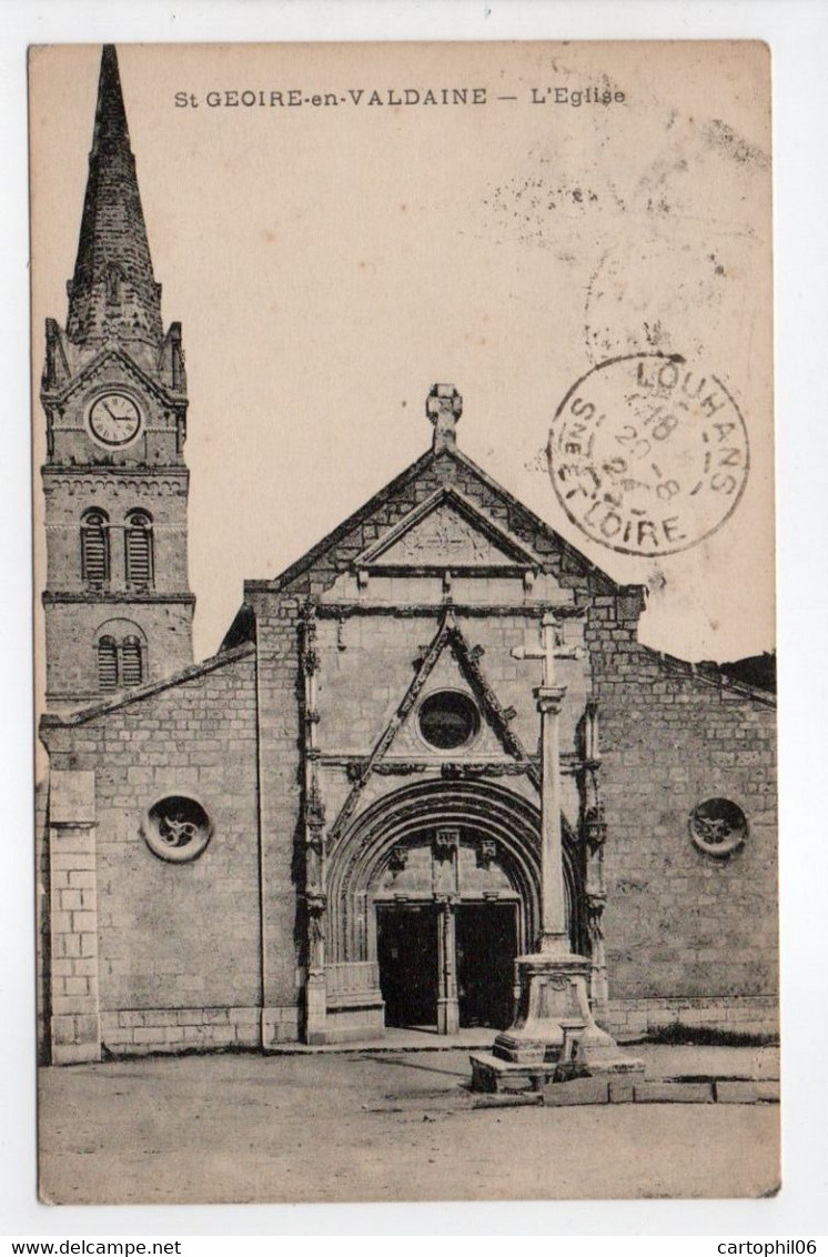 - CPA SAINT-GEOIRE-EN-VALDAINE (38) - L'Eglise 1924 - - Saint-Geoire-en-Valdaine