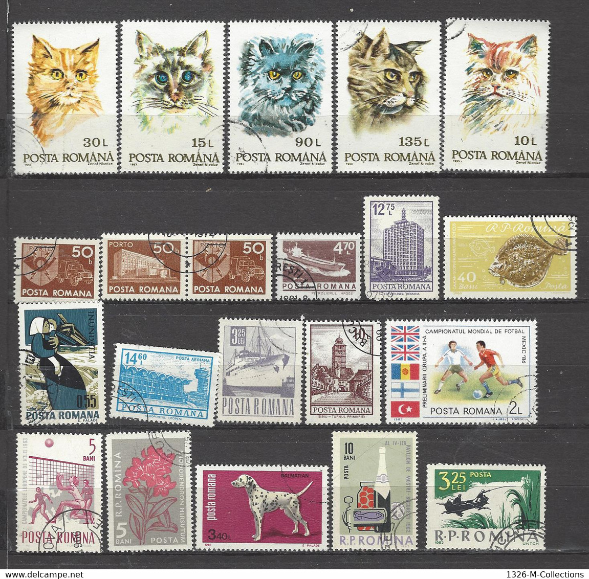 50 TIMBRES ROUMANIE - Lotes & Colecciones