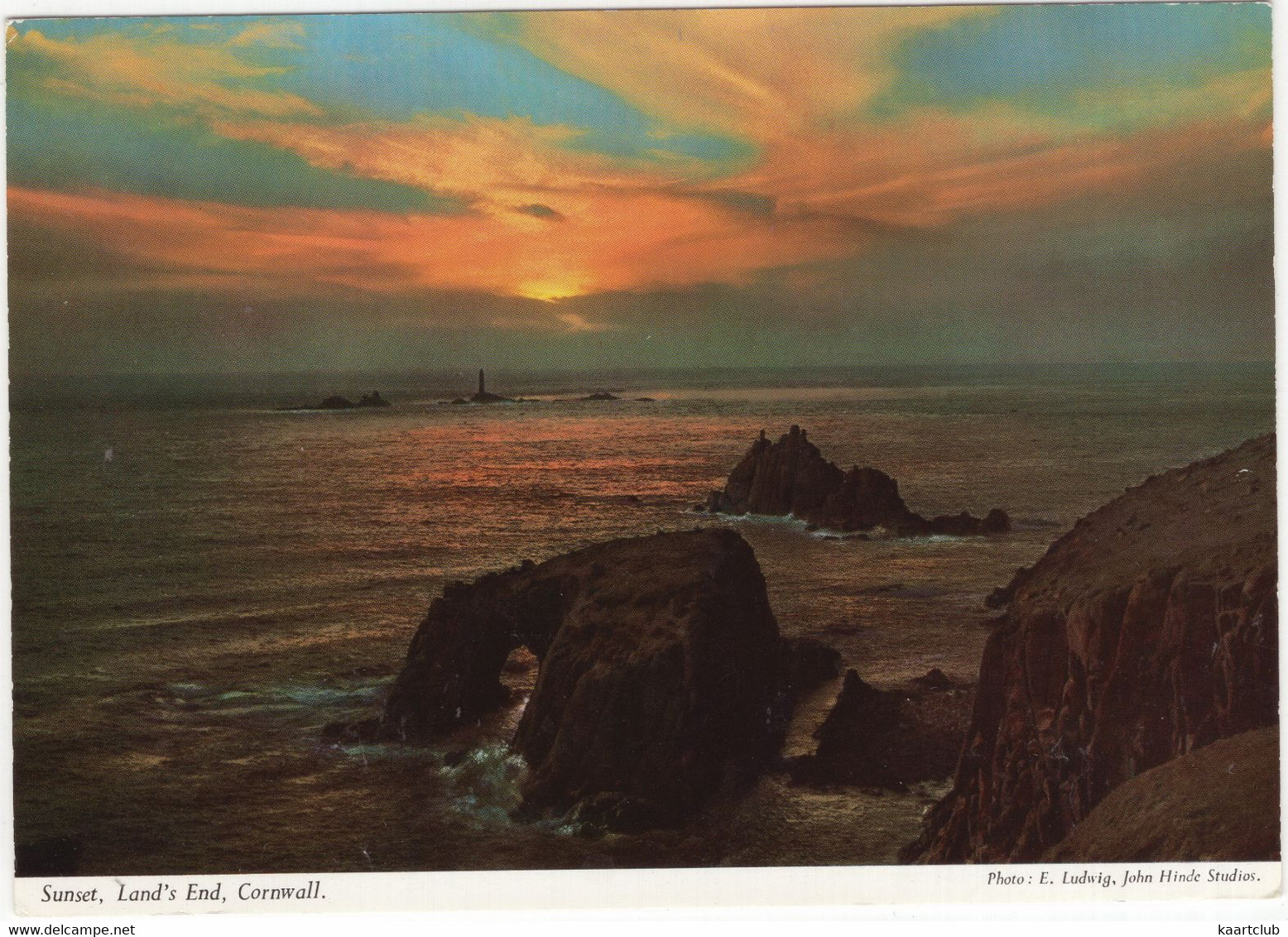 Sunset, Land's End, Cornwall - (John Hinde Original) - Land's End