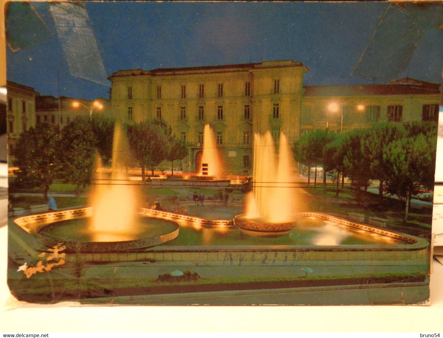 Cartolina Avellino Piazza Della Libertà Notturno 1971 - Avellino