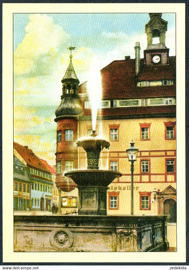 E3986 - TOP Oederan Brunnen Am Markt - Schumann Karte - Herausgeber - Stadt Oederan - Photo Kantor Wenzel - Replik - Oederan