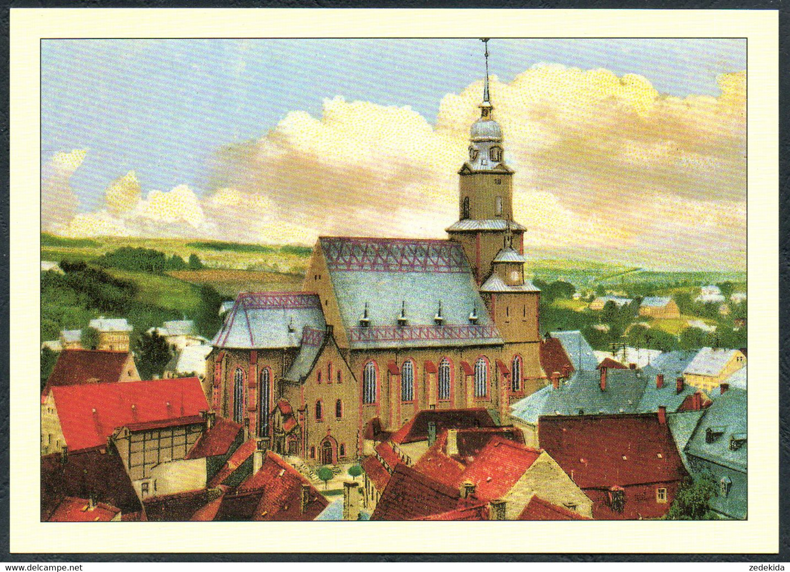 E3994 - TOP Oederan Kirche - Schumann Karte - Herausgeber - Stadt Oederan - Photo Kantor Wenzel - Replik - Oederan
