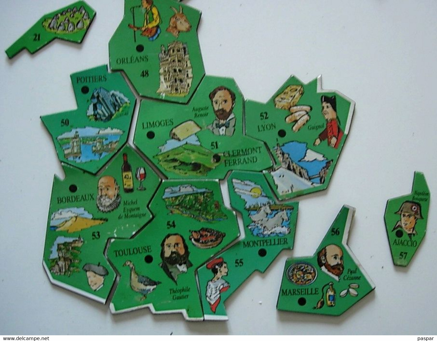 Lot 16 Magnets LE GAULOIS Villes D'Europe Françaises France - Vente à L'unité Au Choix Possible - Tourism