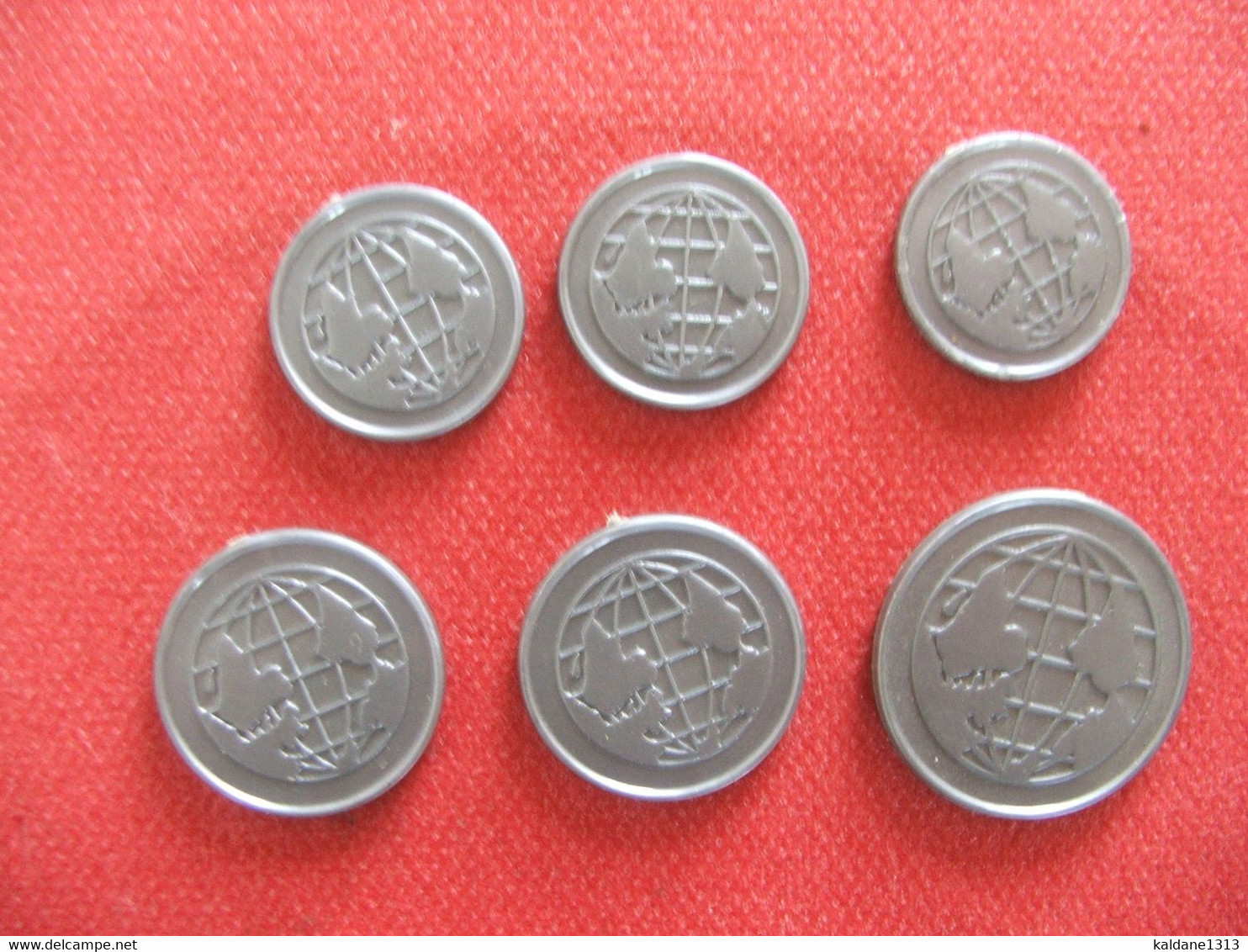 6 Pièces Monnaie En Plastique Marque Pipo - Specimen
