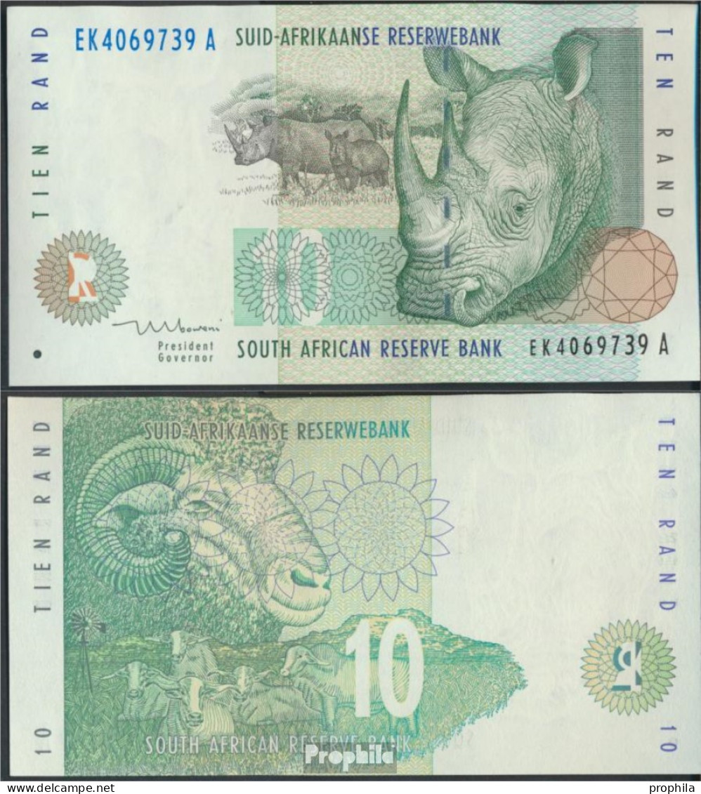 Südafrika Pick-Nr: 123b Bankfrisch 1999 10 Rand - Afrique Du Sud