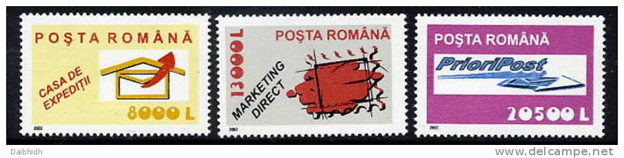 ROMANIA 2002 Postal Services II  MNH / **.  Michel 5688-90 - Ungebraucht