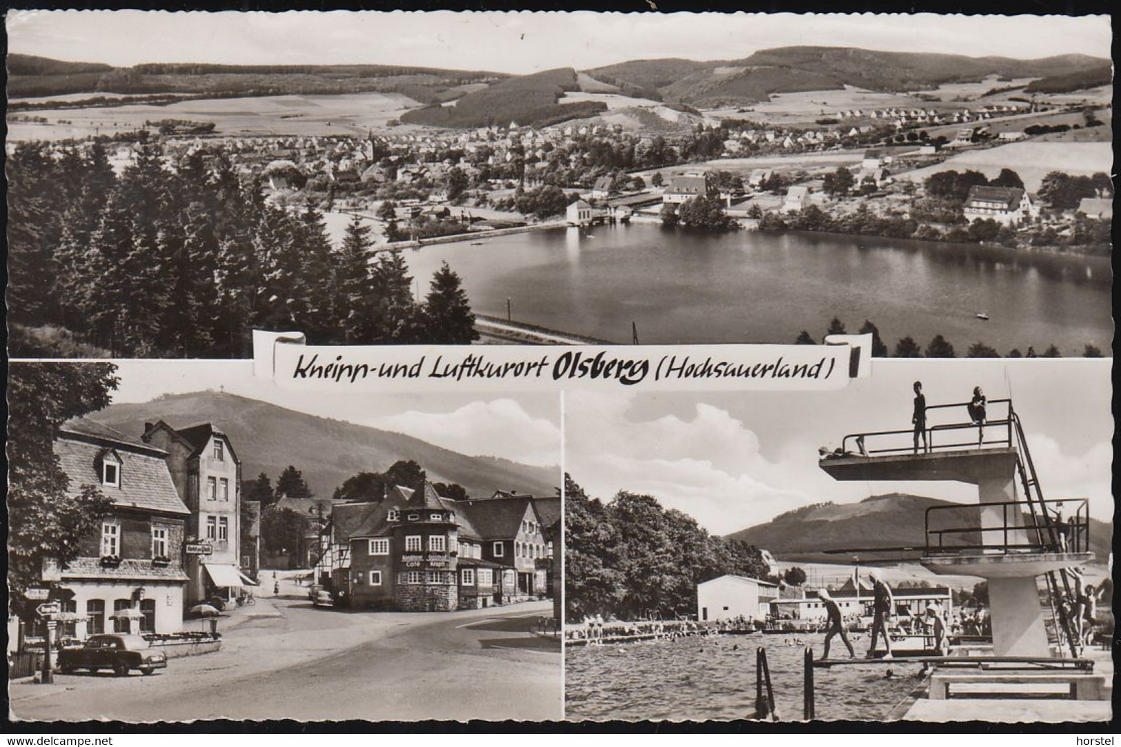 D-59939 Olsberg - Hochsauerland - Alte Ansichten - Hauptstraße - Freibad - Schwimmbad - Nice Stamp - Arnsberg