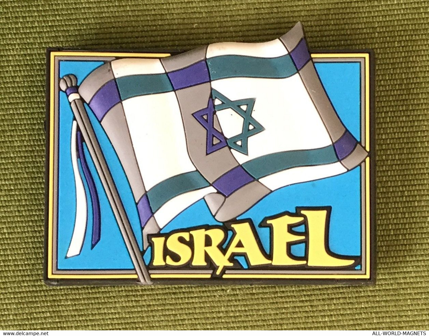 Israeli Flag Souvenir 3D Fridge Magnet, Israel - Tourism