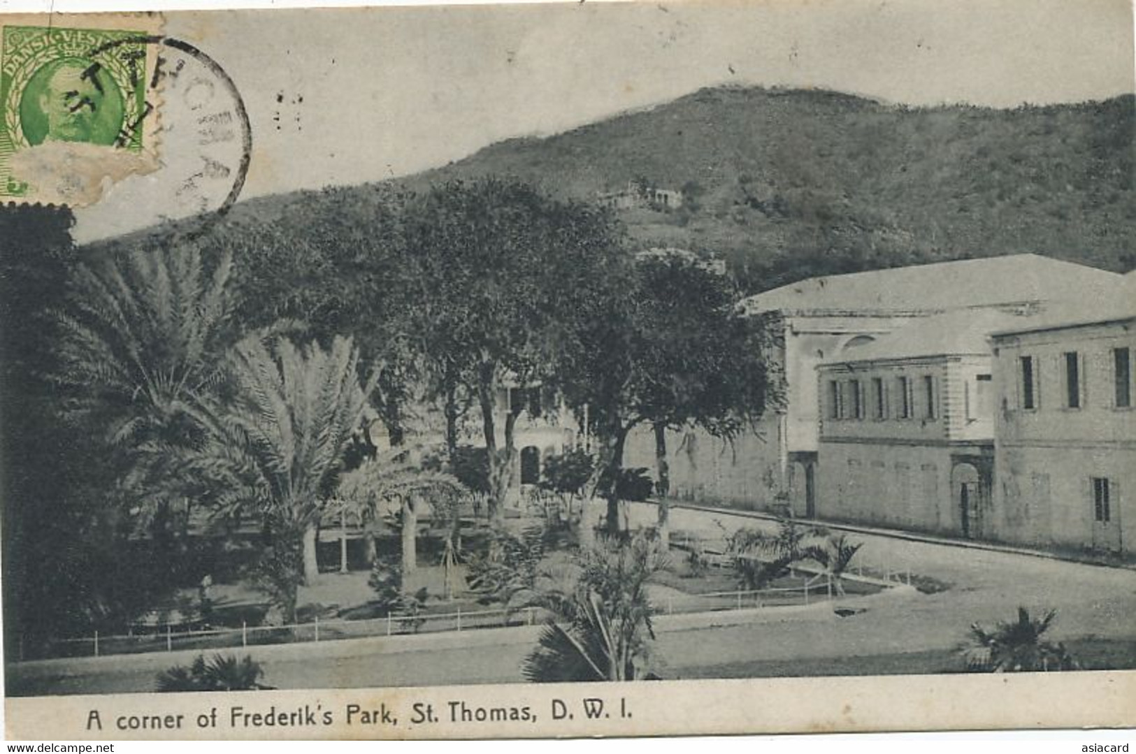 Danish West Indies .  A Corner Of Frederick's Park St Thomas .  . P. Used To Michelin.  La Haye Holland - Virgin Islands, US