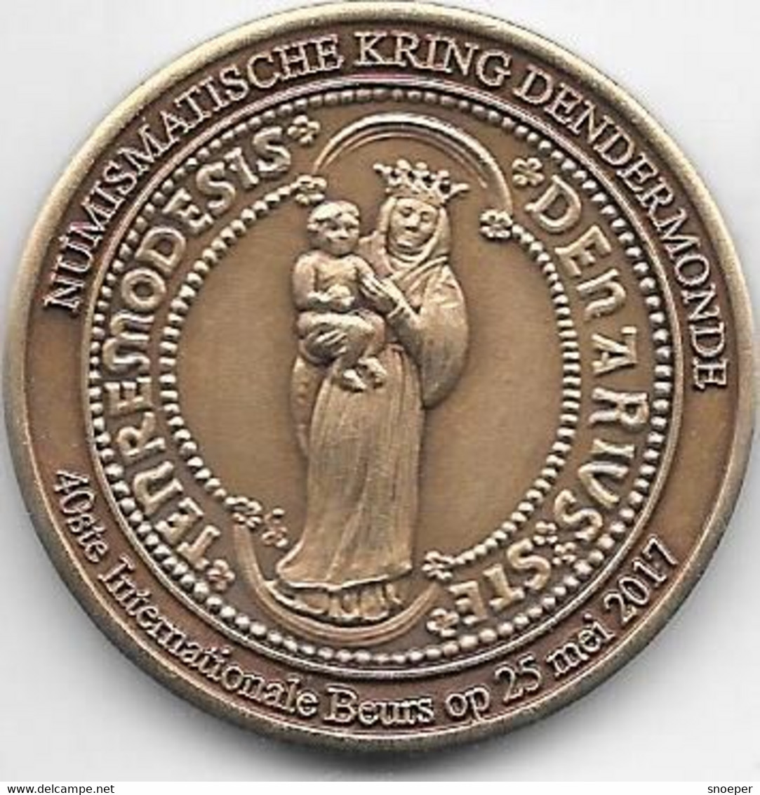 * Penning Numismatische Kring Dendermonde 2017 - Jetons De Communes