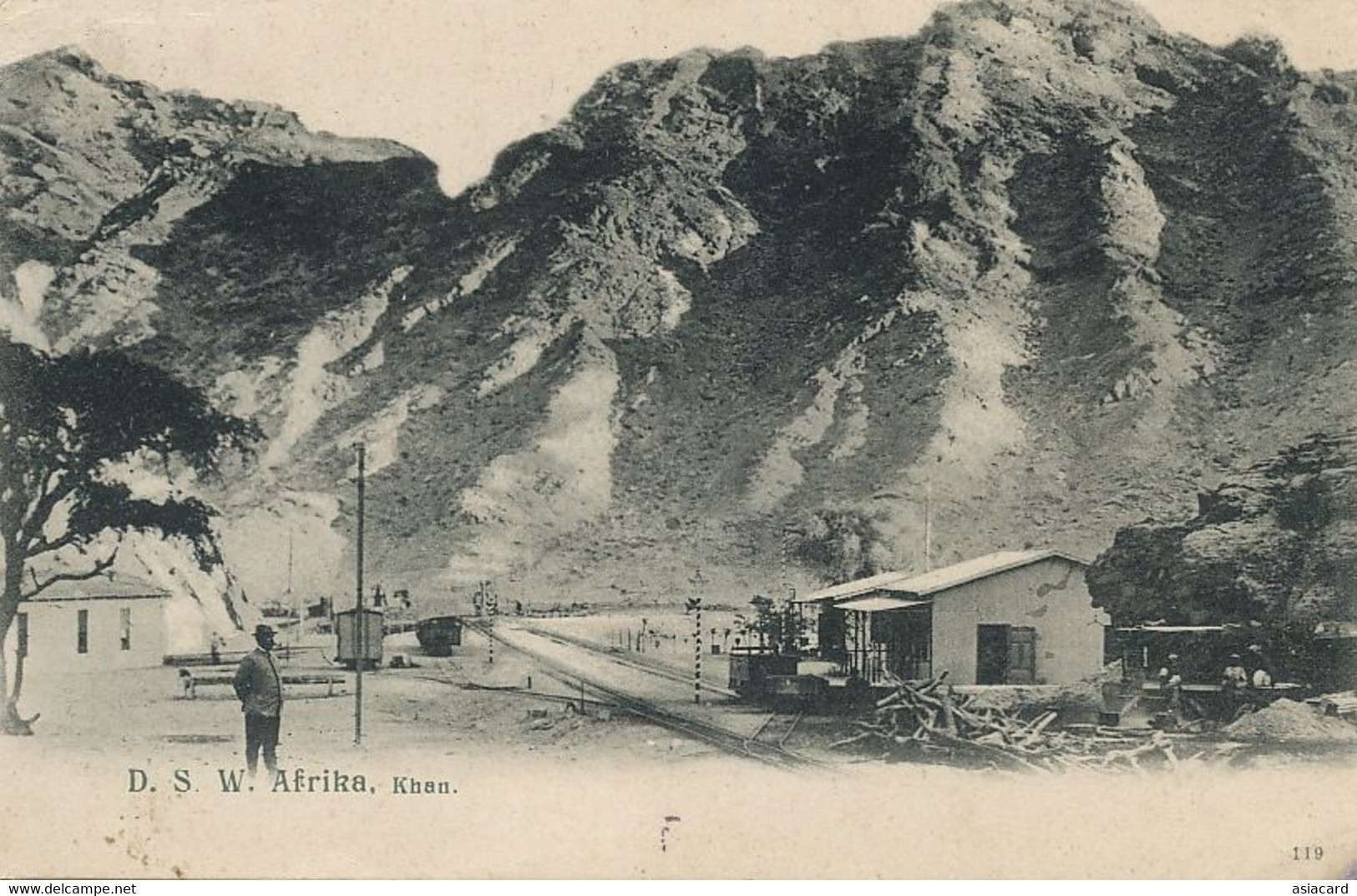 Deutsch Sud West Afrika  Khan .  Train Station . P. Used Swakopmund 1905 - Namibia