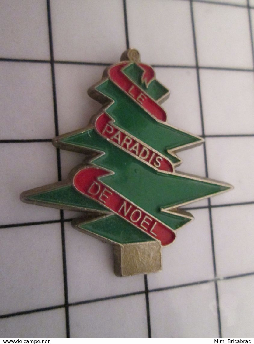 712f Pin's Pins / Beau Et Rare / THEME : NOEL / SAPIN LE PARADIS DE NOEL - Weihnachten