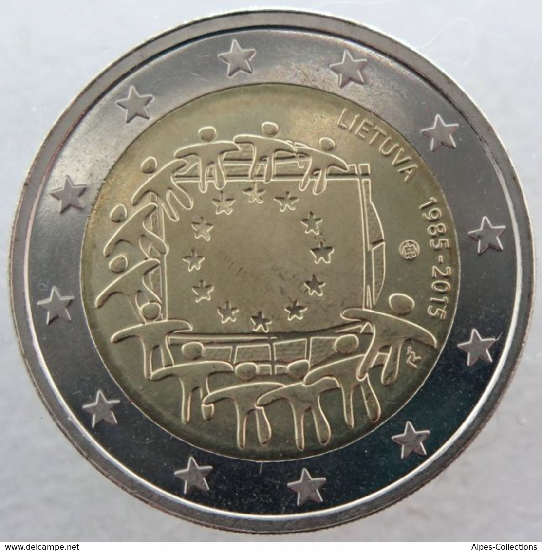 LI20015.1 - LITUANIE - 2 Euros Commémo. 30 Ans Du Drapeau Européen - 2015 - Lithuania