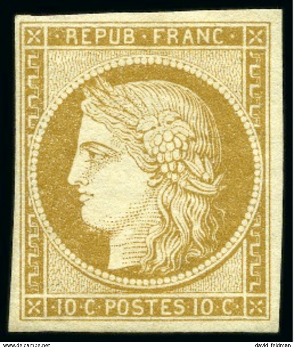 1849, Cérès 10c Bistre-jaune, Neuf - 1849-1850 Ceres