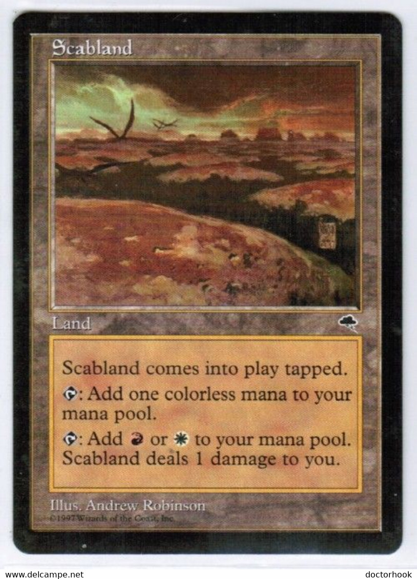 MAGIC The GATHERING  "SCABLAND"---TEMPEST (MTG-4-4) - Terrenos