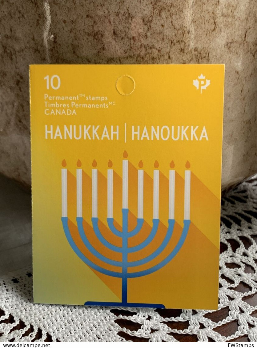 Canada 2020 Nov MNH Stamp Booklet Festival Of Lights - Hanukkah Dec 10th - Other & Unclassified