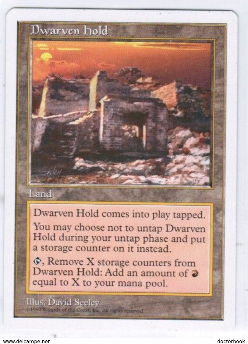 MAGIC The GATHERING  "DWARVEN HOLD"---5th EDITION (MTG-4-7) - Lands