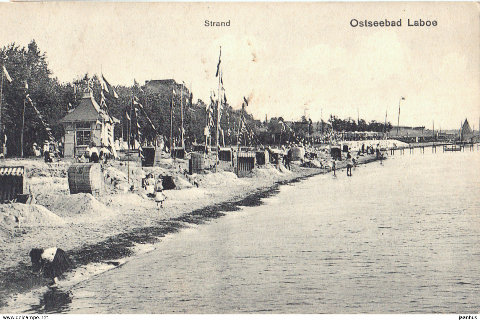 Ostseebad Laboe - Strand - Beach - Old Postcard - 9617 - Germany - Used - Laboe