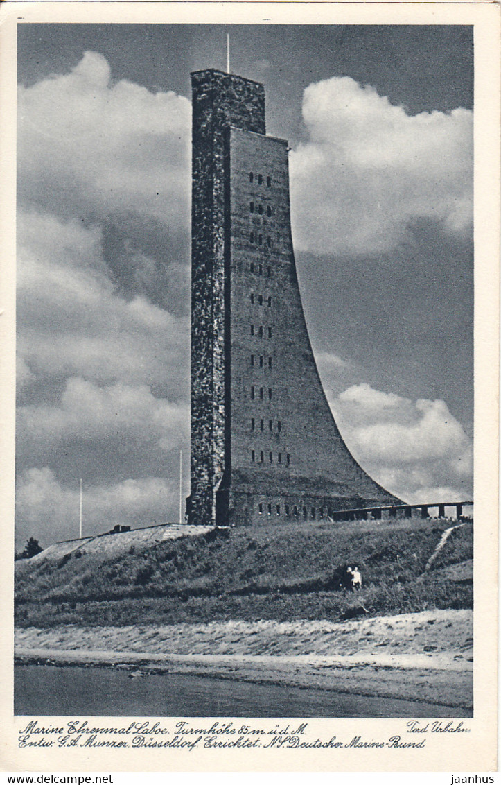 Marine Ehrenmal Laboe - Turmhohe 85 M - Deutscher Marine Bund - Old Postcard - Germany - Unused - Laboe