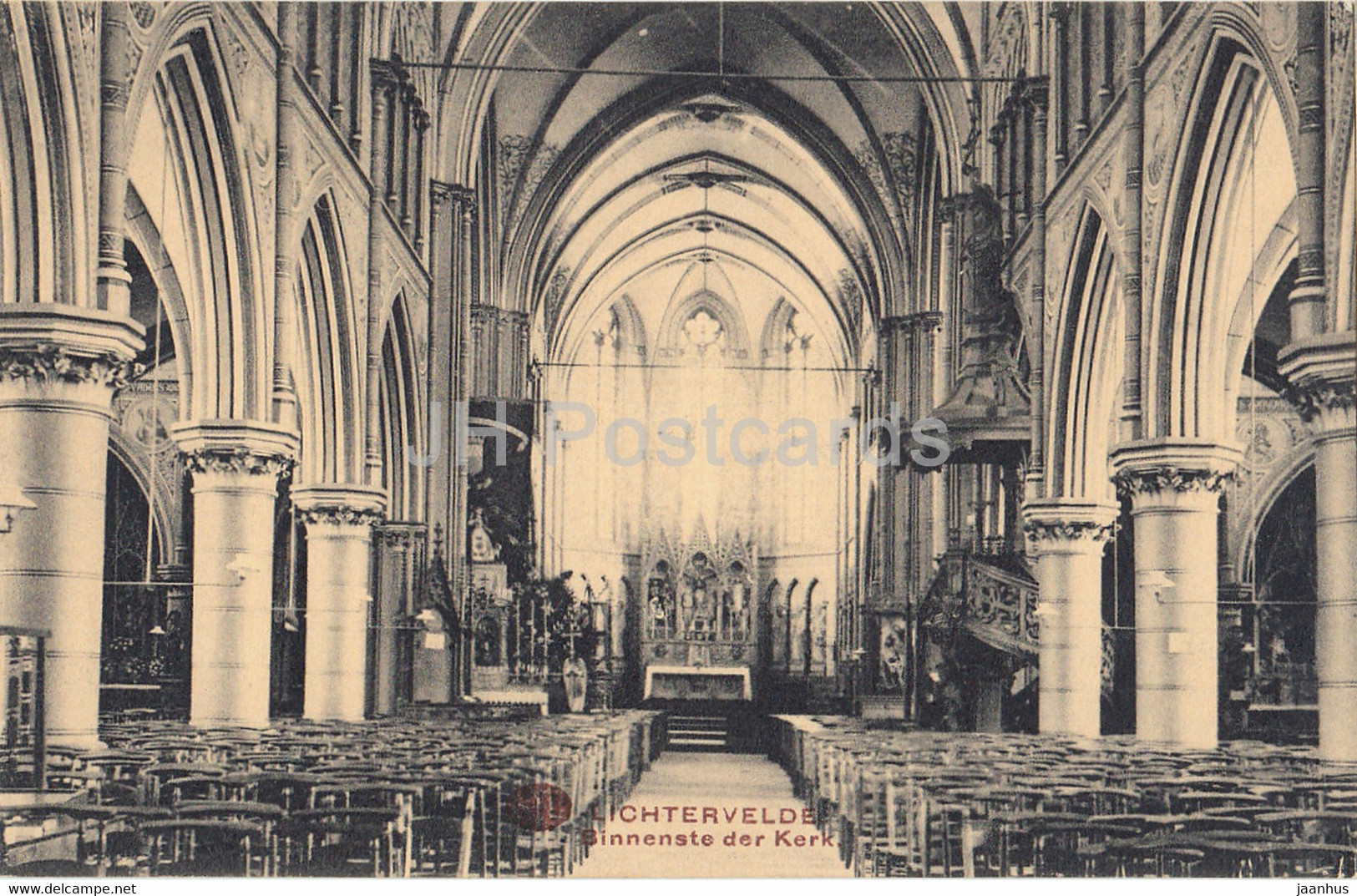 Lichtervelde - Binnenste Der Kerk - Church - Old Postcard - 1917 - Belgium - Used - Lichtervelde