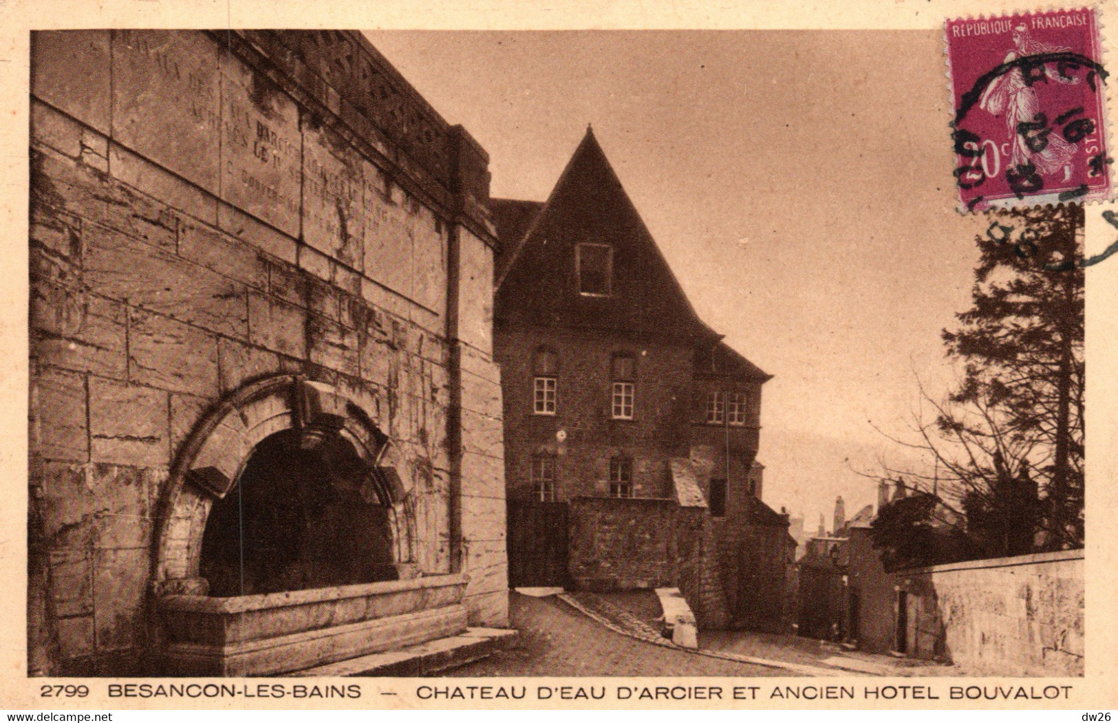 Besançon-les-Bains - Château D'eau D'Arcier Et Ancien Hôtel Bouvalot - Collection Le Jura (Braun & Cie) N° 2799 - Besancon