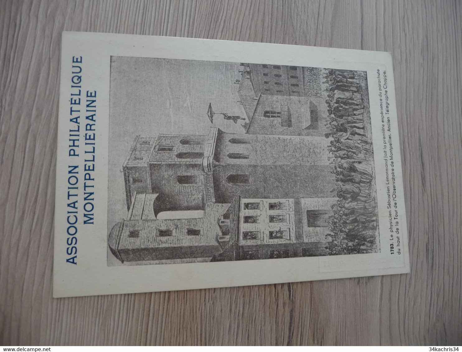 Sur CPA Association Philatélique De Montpellier Premier Vol Montpellier Marseille Par Avion Farman 1939 - 1960-.... Briefe & Dokumente